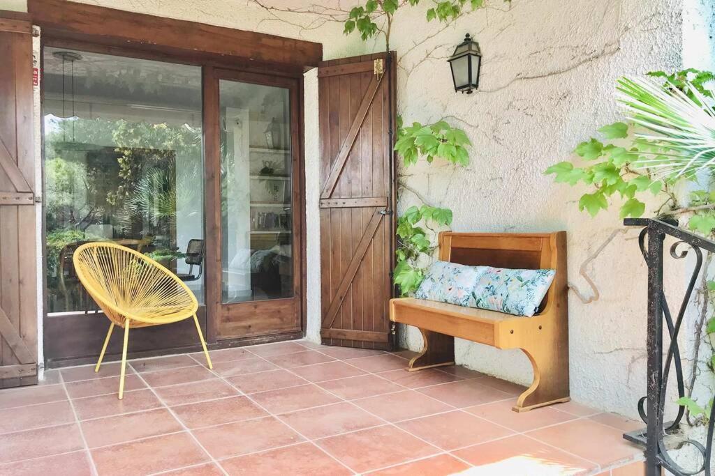 Casa Mediterranea Con Gran Jardin Y Piscina A 500 M De La Playa Roda de Bera Ngoại thất bức ảnh