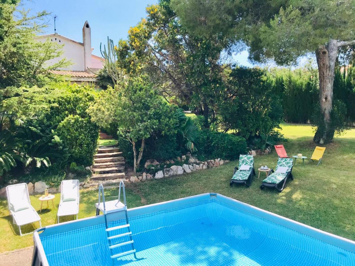 Casa Mediterranea Con Gran Jardin Y Piscina A 500 M De La Playa Roda de Bera Ngoại thất bức ảnh