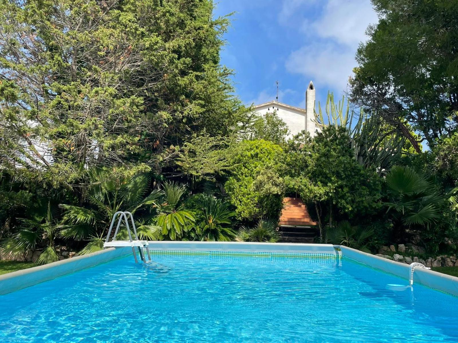Casa Mediterranea Con Gran Jardin Y Piscina A 500 M De La Playa Roda de Bera Ngoại thất bức ảnh