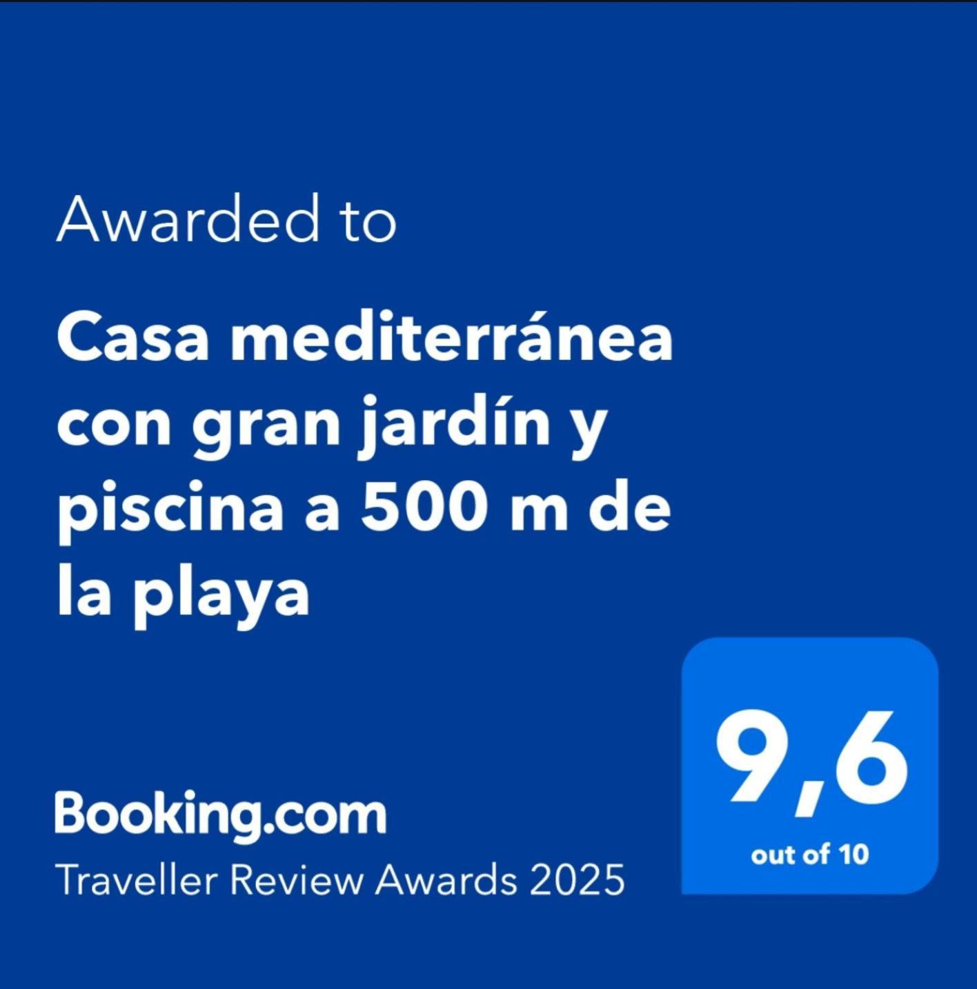 Casa Mediterranea Con Gran Jardin Y Piscina A 500 M De La Playa Roda de Bera Ngoại thất bức ảnh